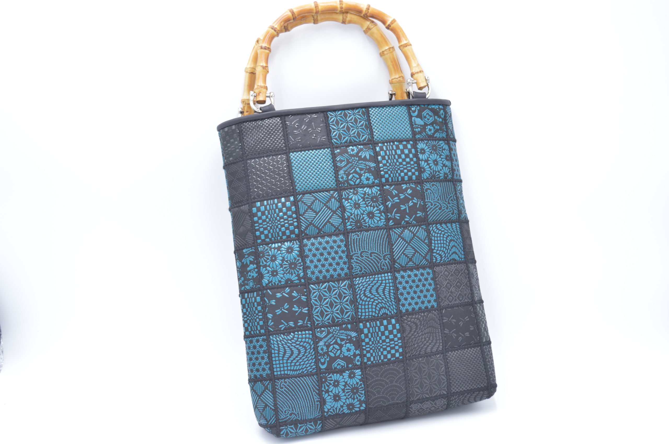 合切袋 バンブー手提げ 前川印傳